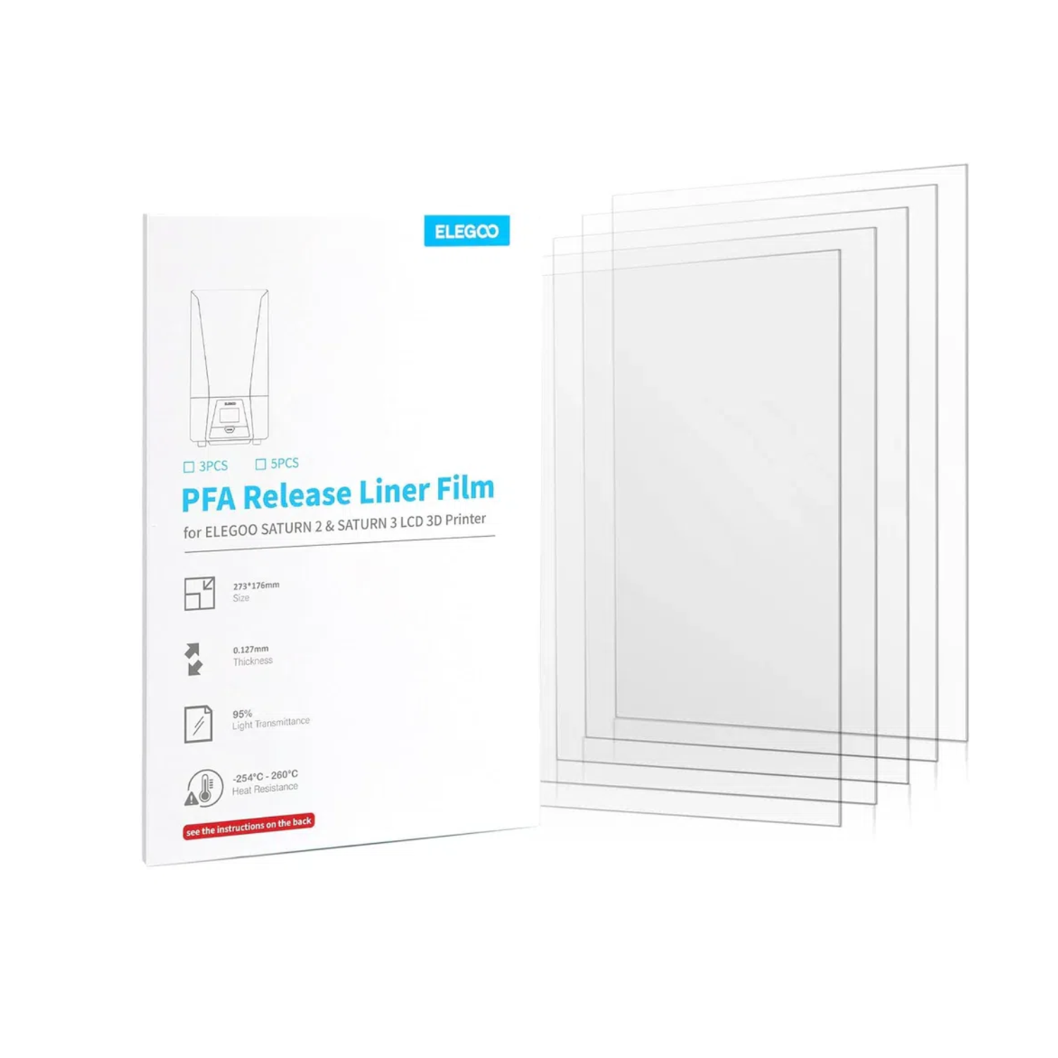 3D Printing Elegoo - Film für ELEGOO PFA Release Liner
