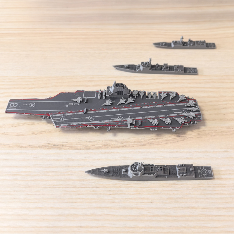 3D Printing Idea - 1 Stück 1/2000 Maßstab Multi-Typ Kriegsschiffmodell