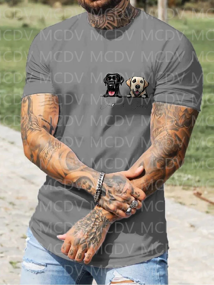 3D Printing Maket - Sommer-T-Shirt für Herren „Love Dog Make