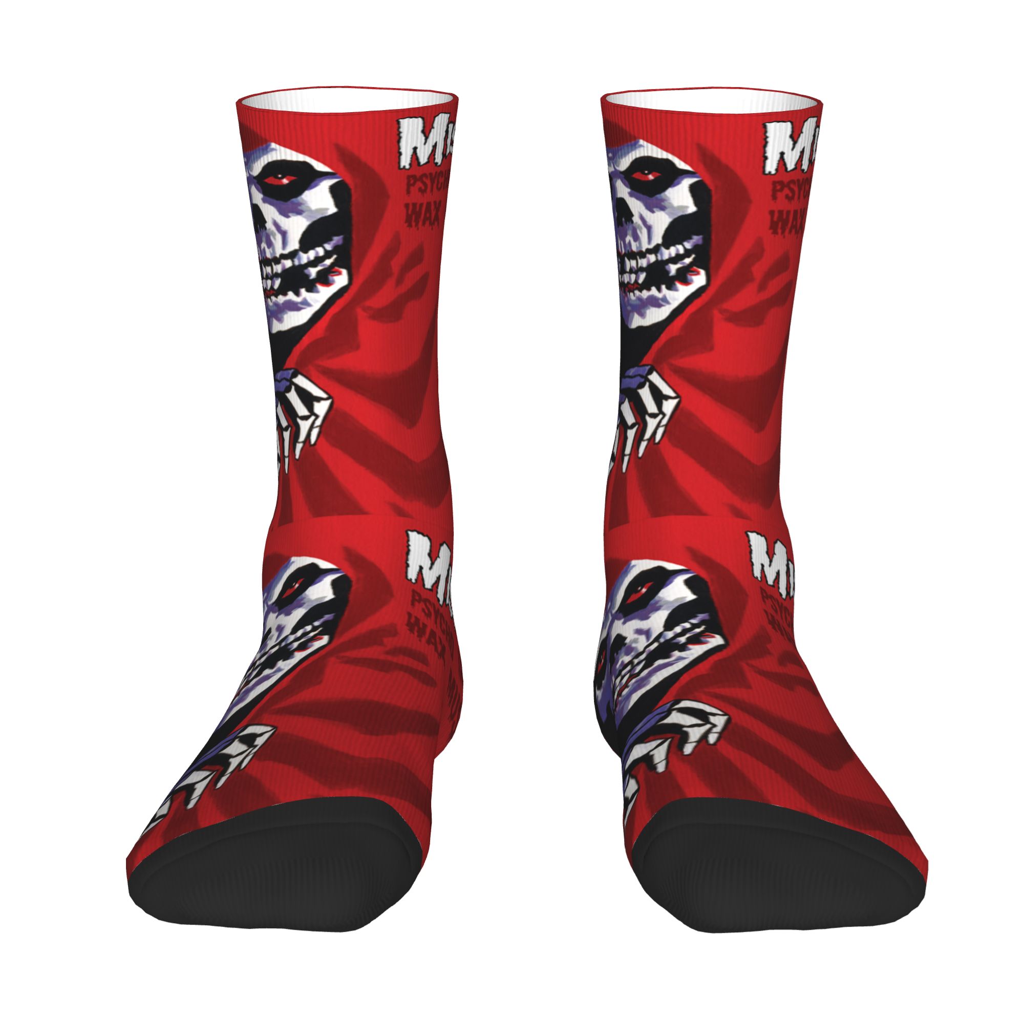 3D Printing Metal - Individuelle Niedliche Rock-Punk-Band Misfits Totenkopf Heavy-Metal-Socken