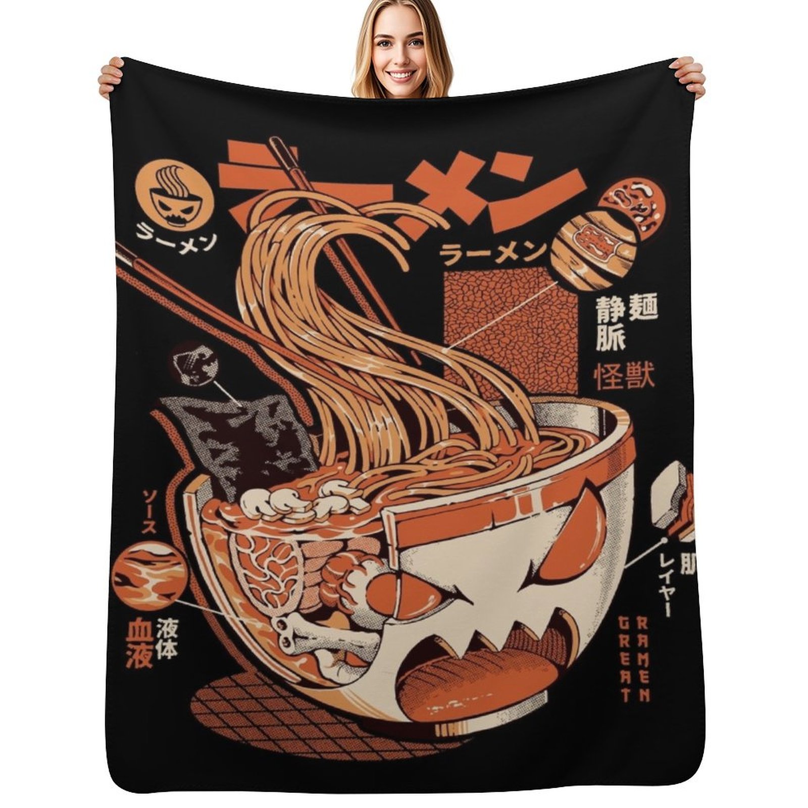3D Printing X Ray - Black X-ray Tolle Ramen! Kuscheldecke Flauschige