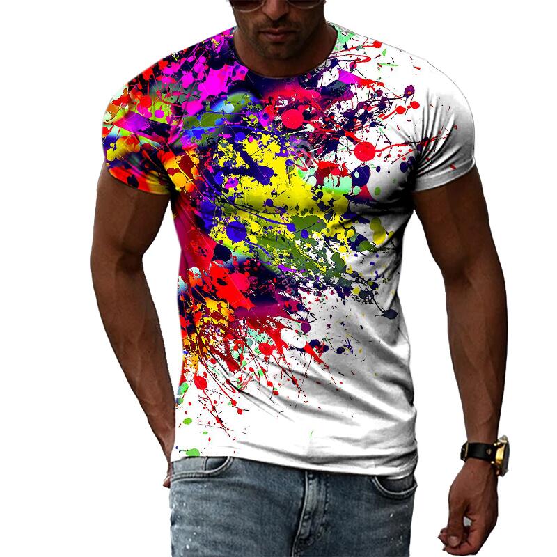 3D Printing Kpop - Herren Sommer Mode 3D-Druck Grafik T-Shirt