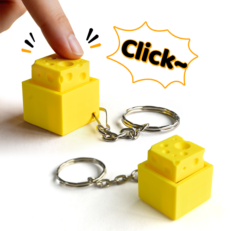 3D-gedruckter Käse-Schlüsselan – 3D Printing Idea Bewertung und Preis