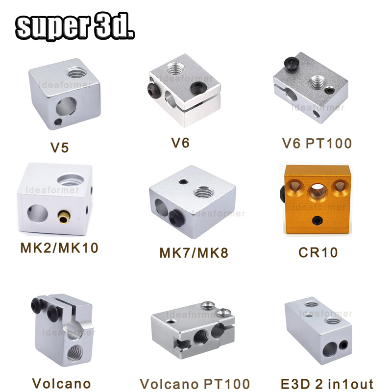 1 stücke 3D Wärme Block E3D V5 – 3D Printing Warehouse Bewertung und Preis