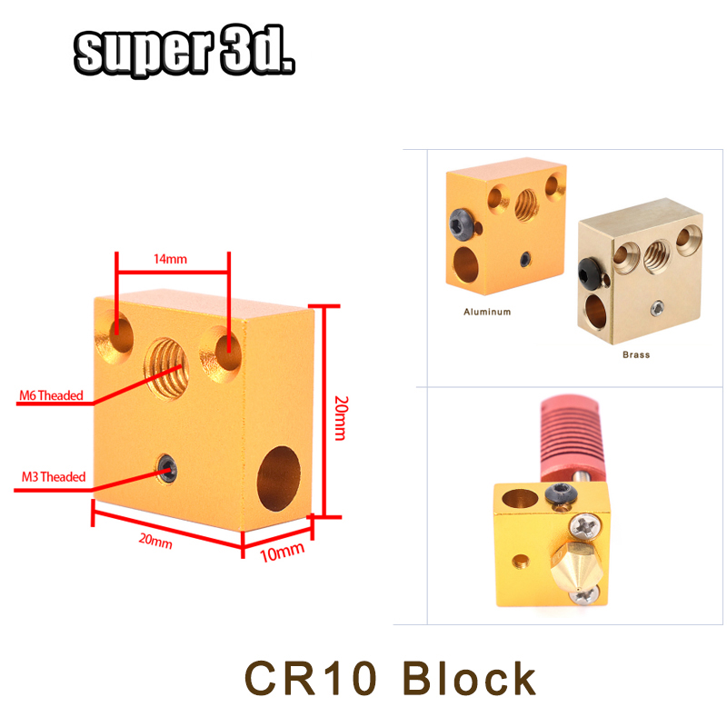 1 stücke 3D Wärme Block E3D V5 – 3D Printing Warehouse Bewertung und Preis