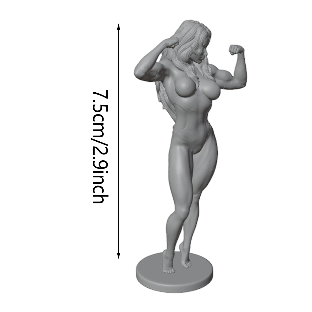 Sexy Fitness-Frau, langhaarige – 3D Printing Instructor Bewertung und Preis