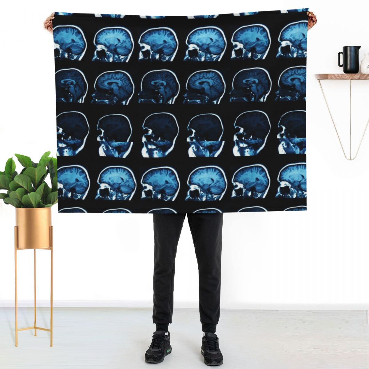 Brain MRI X-ray Überwurfdecke, – 3D Printing X Ray Bewertung und Preis