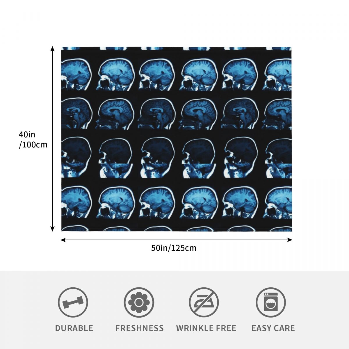 Brain MRI X-ray Überwurfdecke, – 3D Printing X Ray Bewertung und Preis
