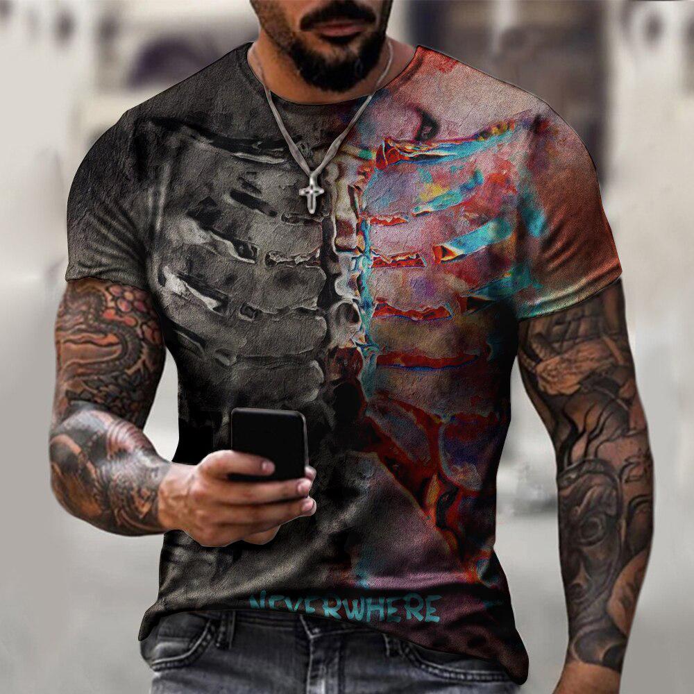 Herren-T-Shirt mit Röntgen-Ske – 3D Printing X Ray Bewertung und Preis