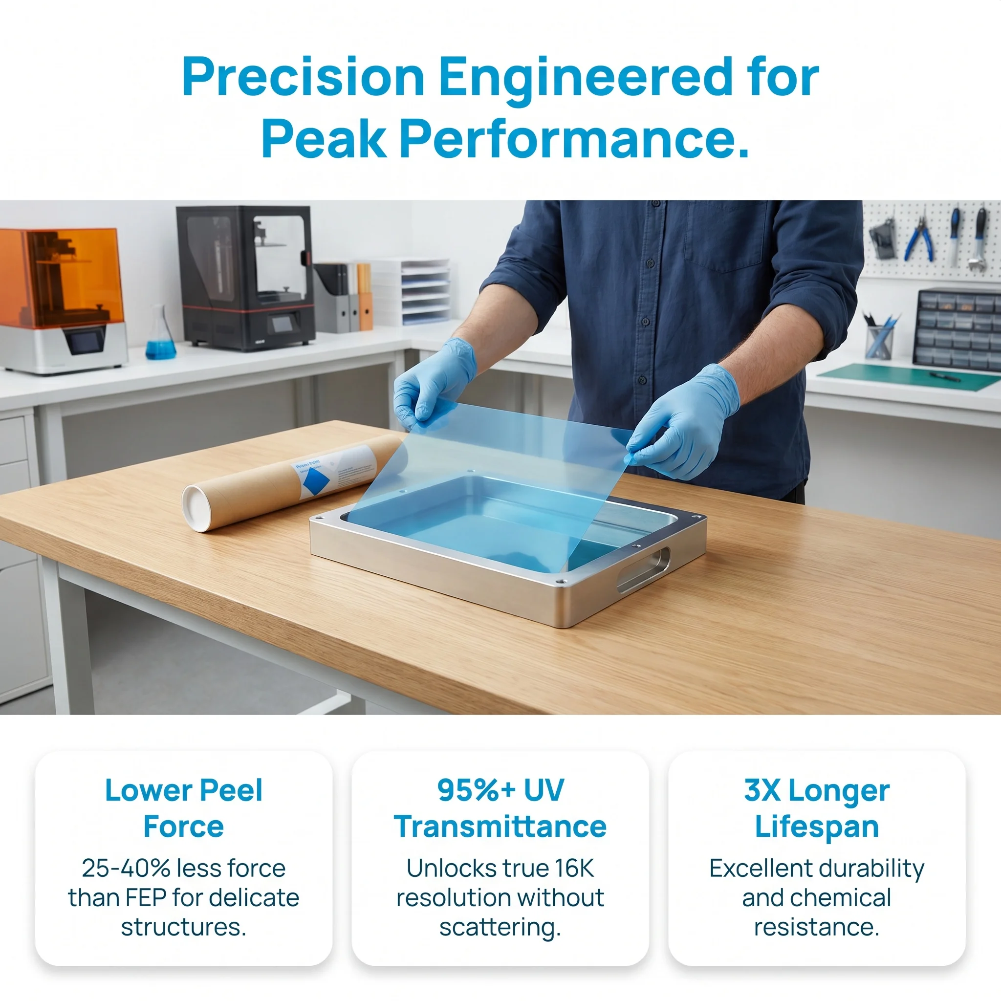 NFEP-Folie 210x150x0,127mm PFA – 3D Printing Elegoo Bewertung und Preis