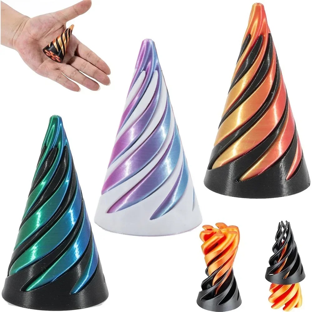 3D-Gedruckte Spiralkegel-Spiel – 3D Printing Idea Bewertung und Preis