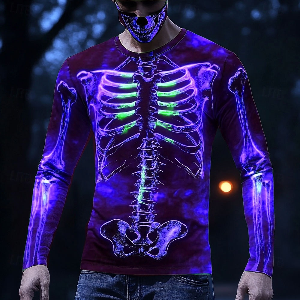 Herren-T-Shirt mit leuchtendem – 3D Printing X Ray Bewertung und Preis