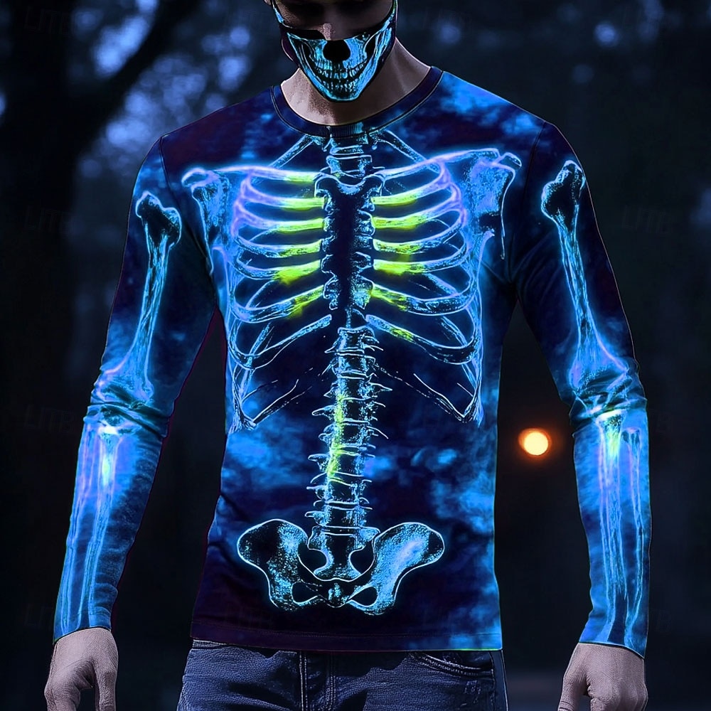Herren-T-Shirt mit leuchtendem – 3D Printing X Ray Bewertung und Preis